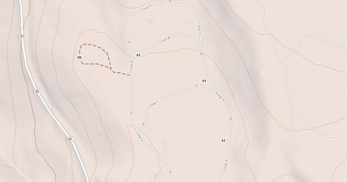 Map preview of SCOUT MTN. CG LOOP C