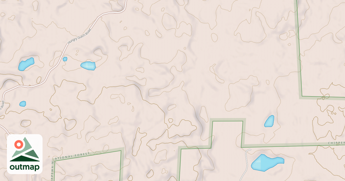 Map of HUNGRY GULCH SPUR B