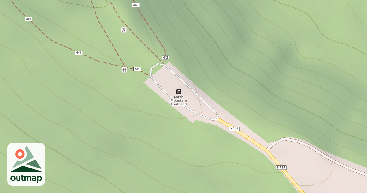 Map of LARCH MTN. TRAILHEAD