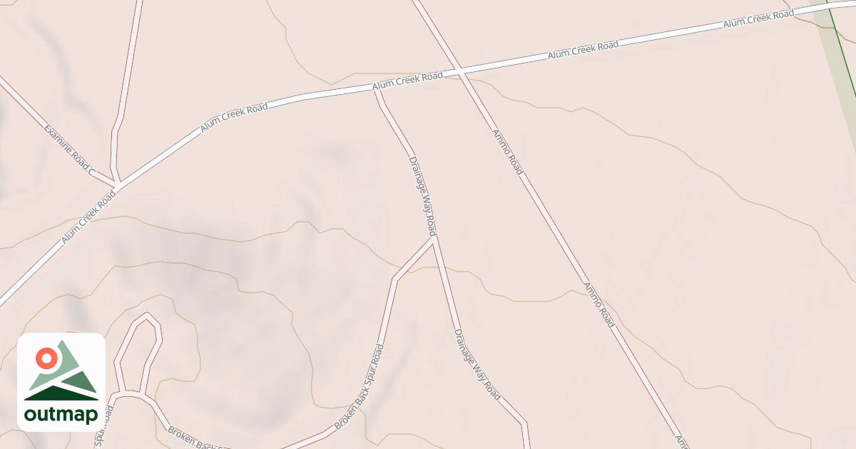 Map of DRAINAGE WAY ROAD