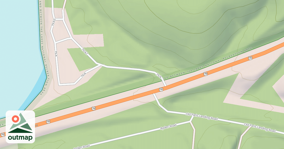 Map of GRAY'S LANDING ROAD