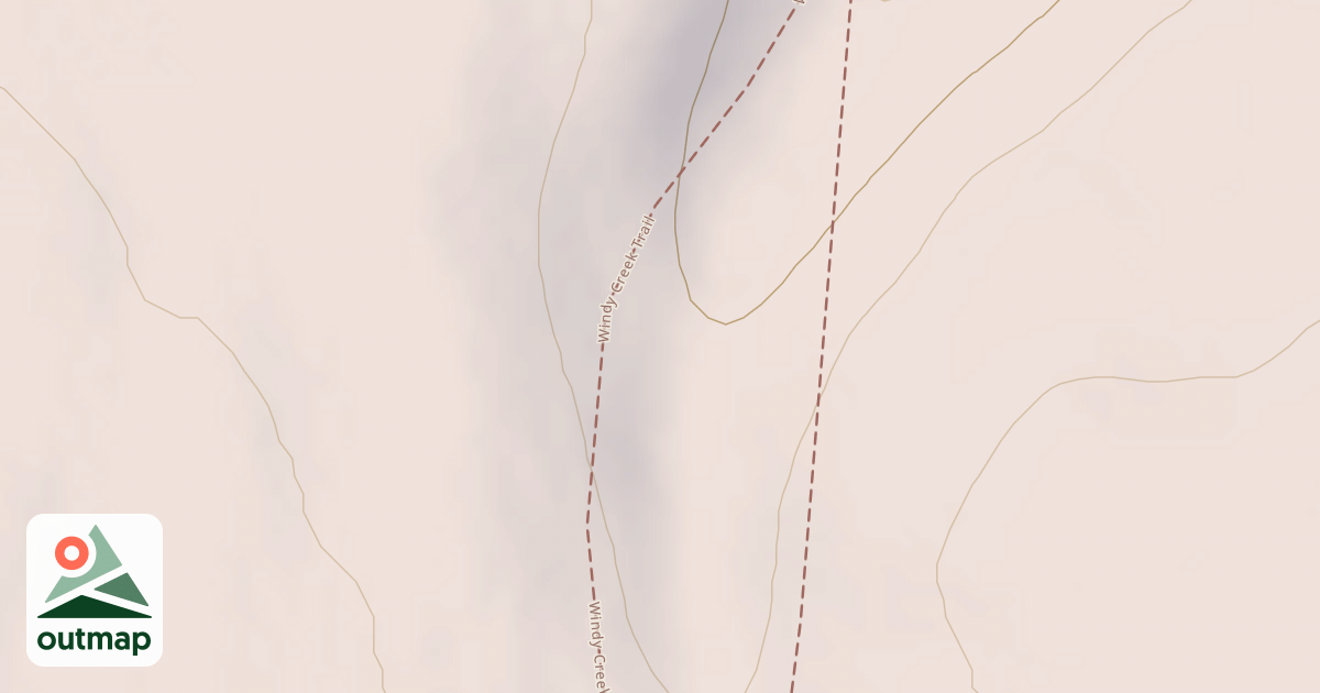 Map of Windy Creek Subsistence Ohv Trail