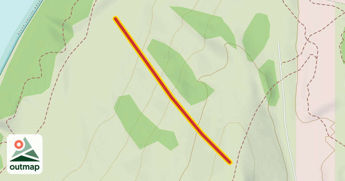 Map of Coal Miner Triple Chairlift