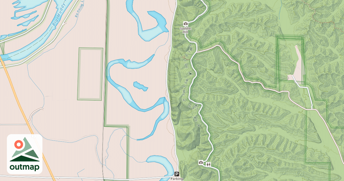 Map of LARUE RD