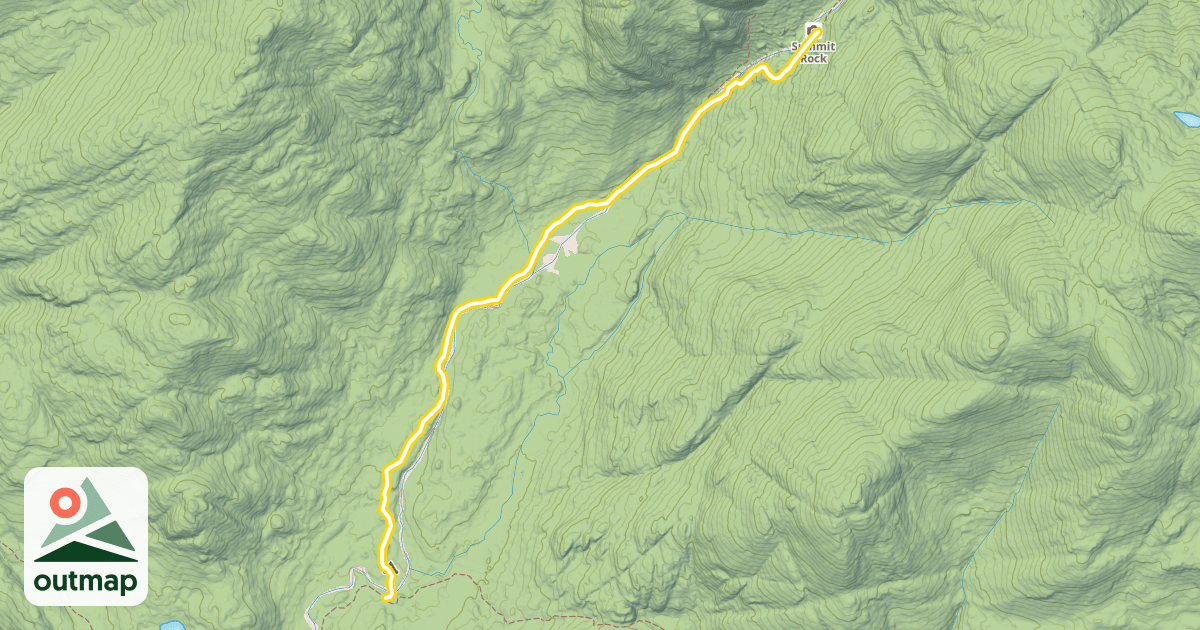 Map of Indian Pass Trail