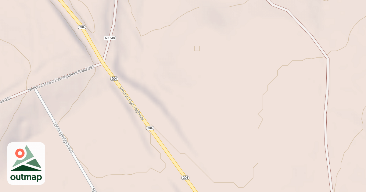 Map of Lookinglass Rim Trail