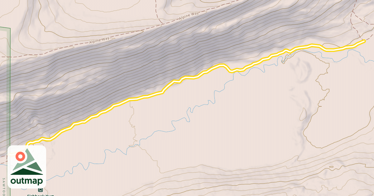 Map of Fishhook Trail