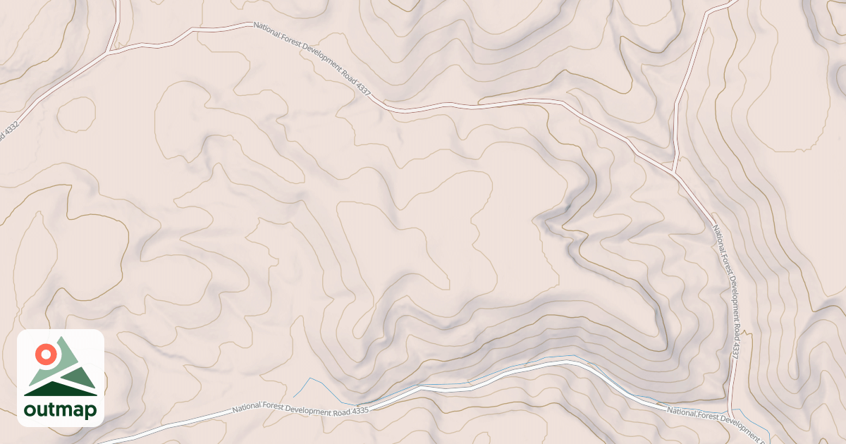 Map of NORTH BUCKBOARD MRS
