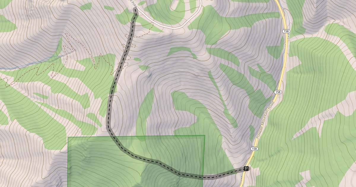Map preview of Powder Country Boundary