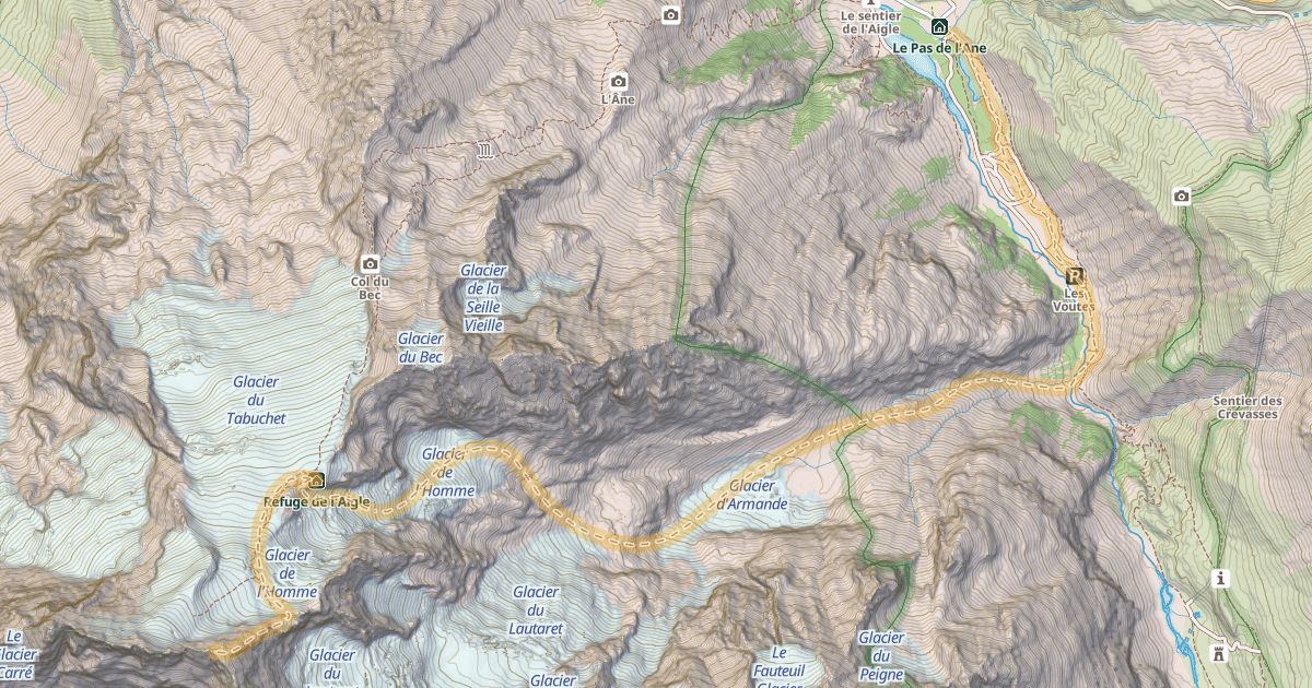 Map preview of Meije Orientale — Pied du Col