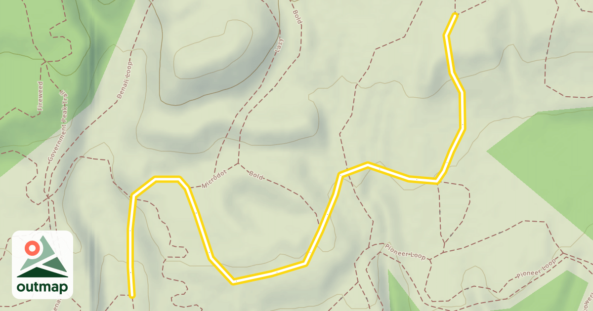 Map of Denali Loop