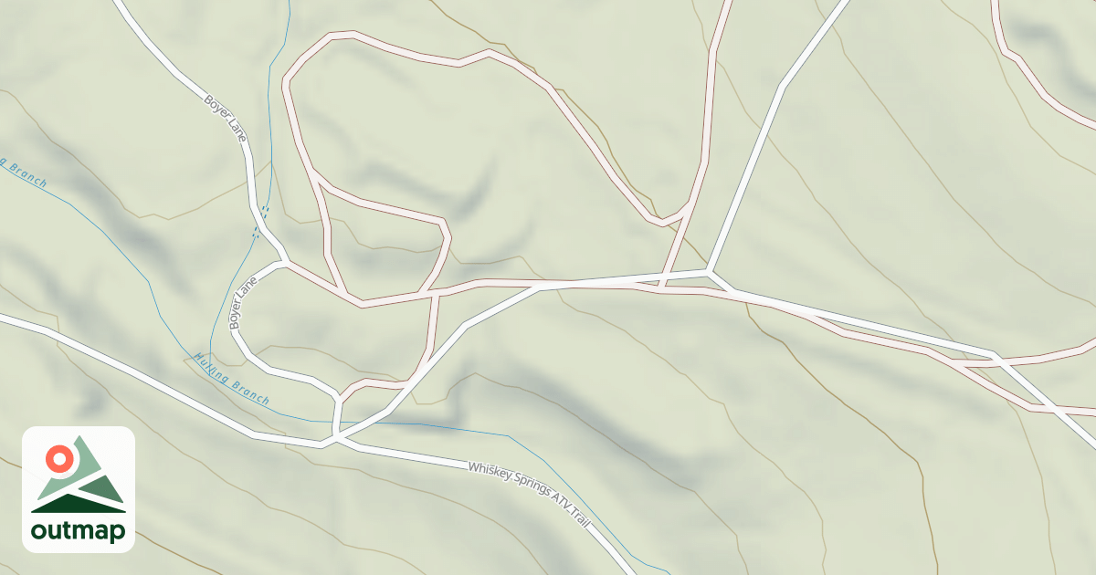 Map of Whiskey Springs Trails