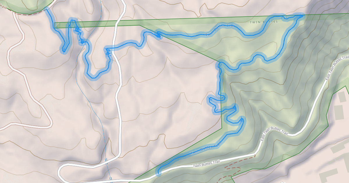 Map preview of Twin Buttes Trail