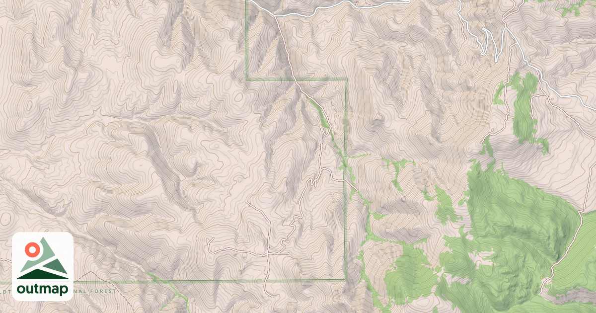 Map of SOUTH FORK CANYON CREEK