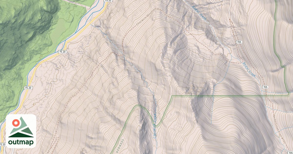 Map of CHOCKWICH