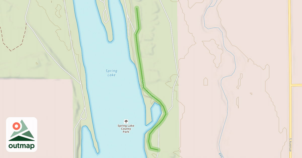 Map of Spring Lake Trails