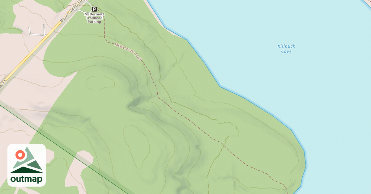 Map of Prince Gallitzin State Park Trails