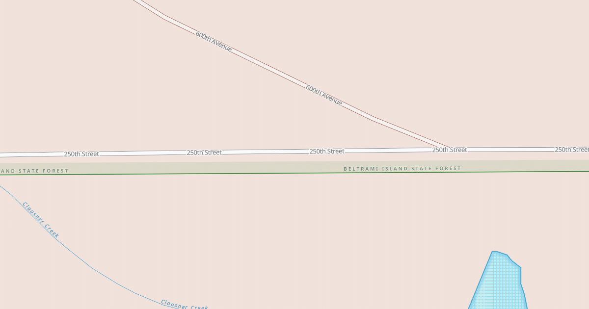 Map preview of Warroad/Roseau Trails