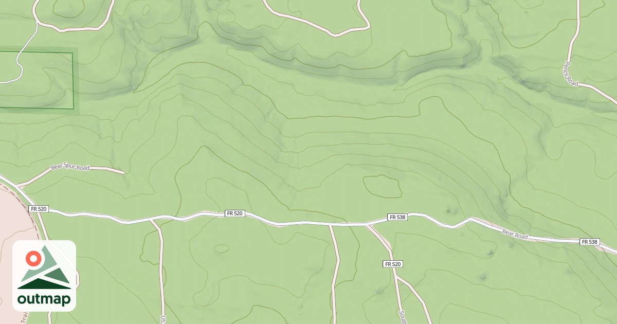 Map of BEAR SPUR