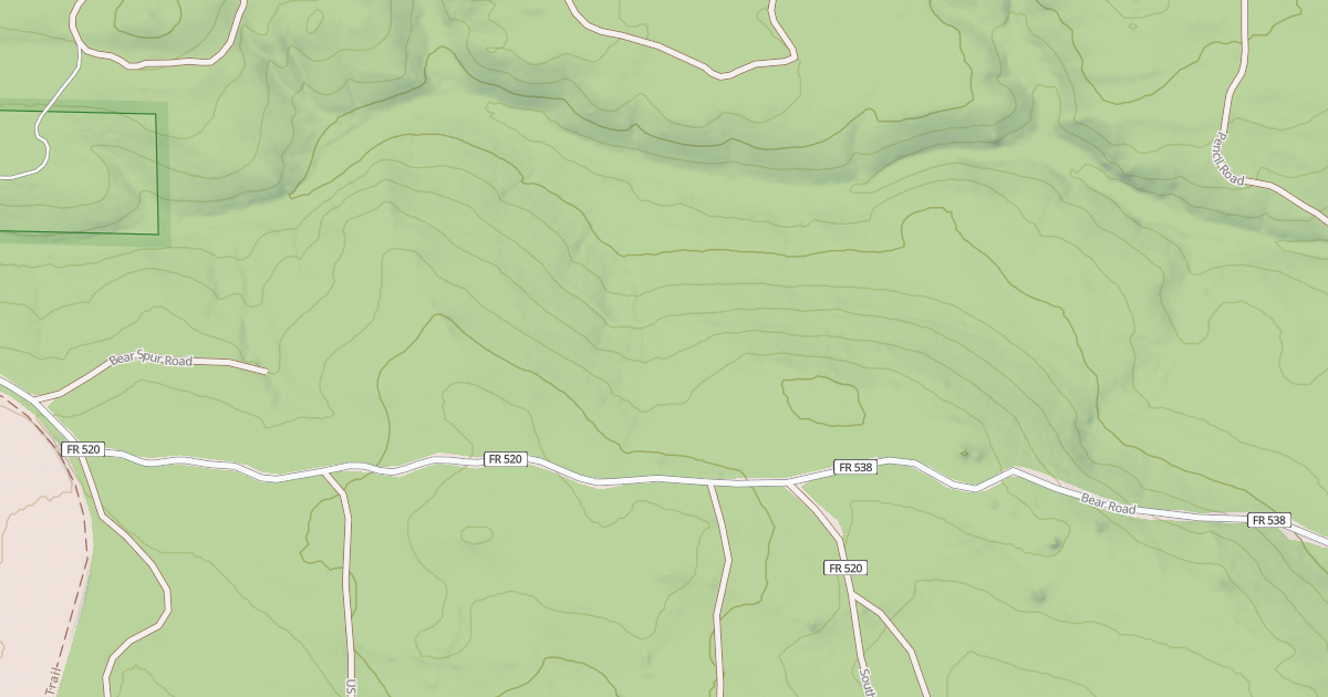 Map preview of BEAR SPUR