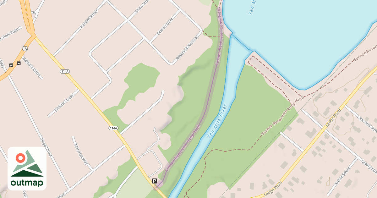 Map of Turner Reservoir Loop Trail