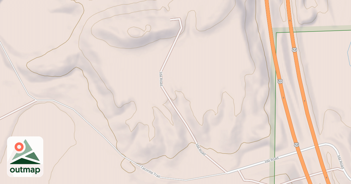 Map of Birch Knob Spur