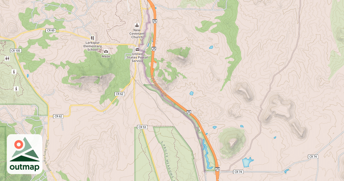 Map of Colorado Front Range Trail