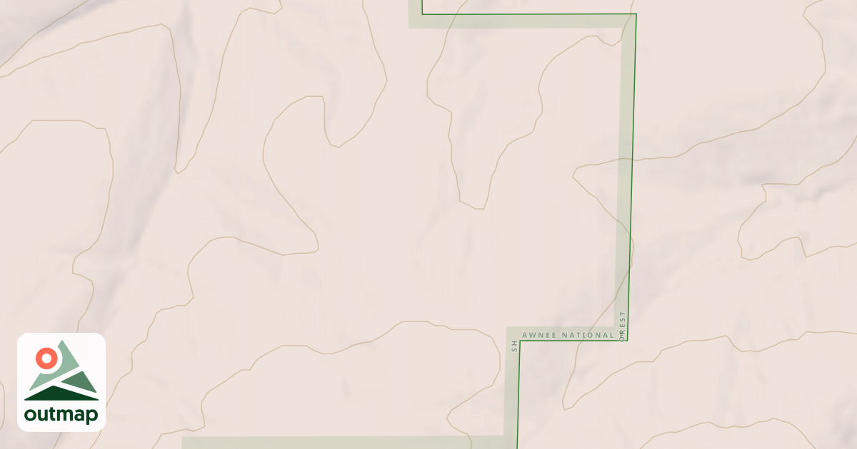 Map of ANTHONY CREEK RIDGE