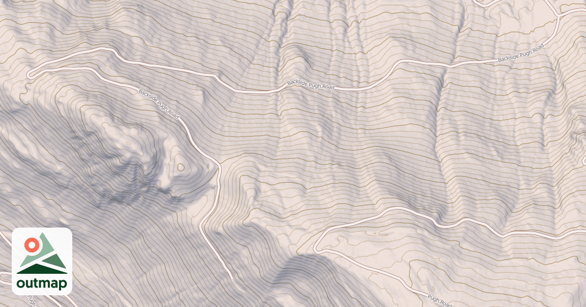 Map of BACKSIDE PUGH