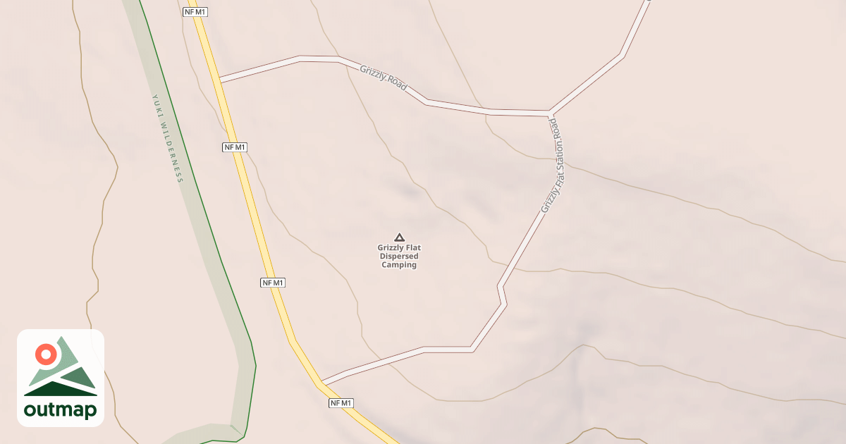 Map of GRIZZLY FLAT STATION