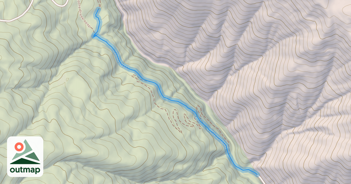 Map of Moore Creek