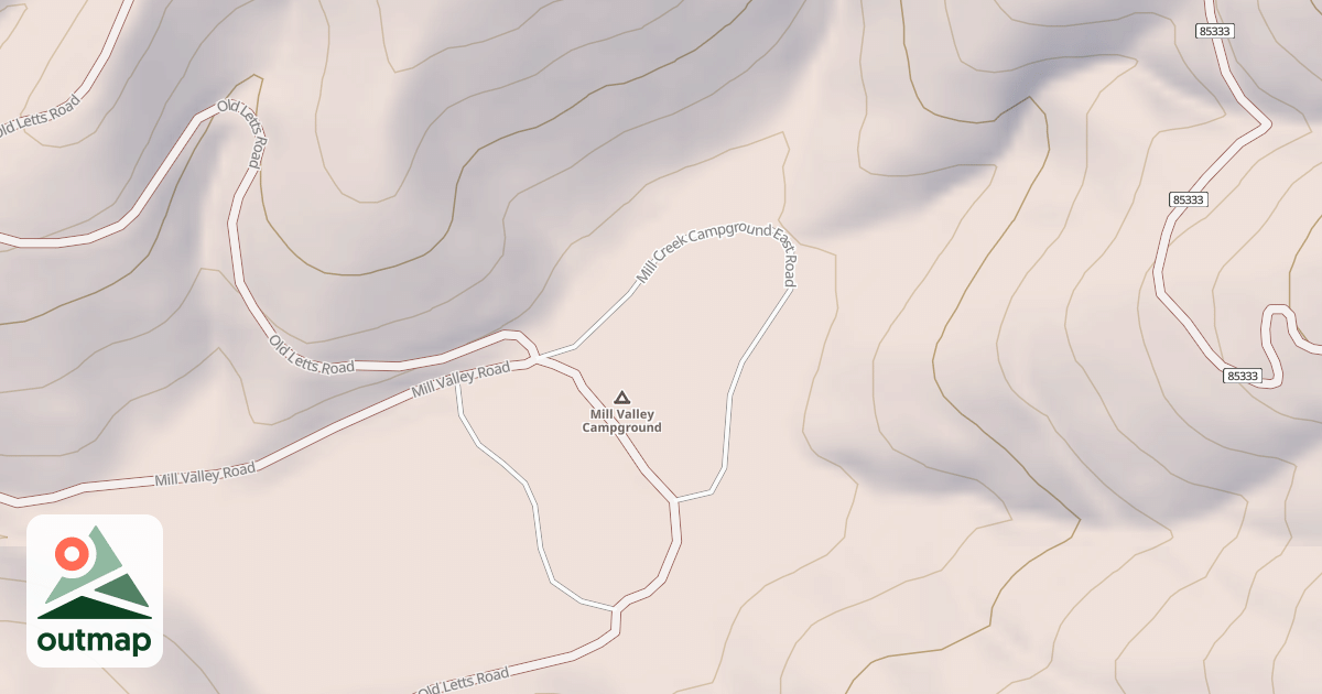 Map of MILL VALLEY C.G. EAST