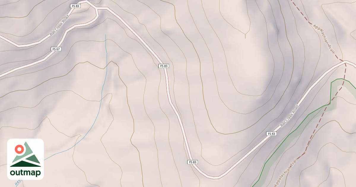Map of BALL CREEK