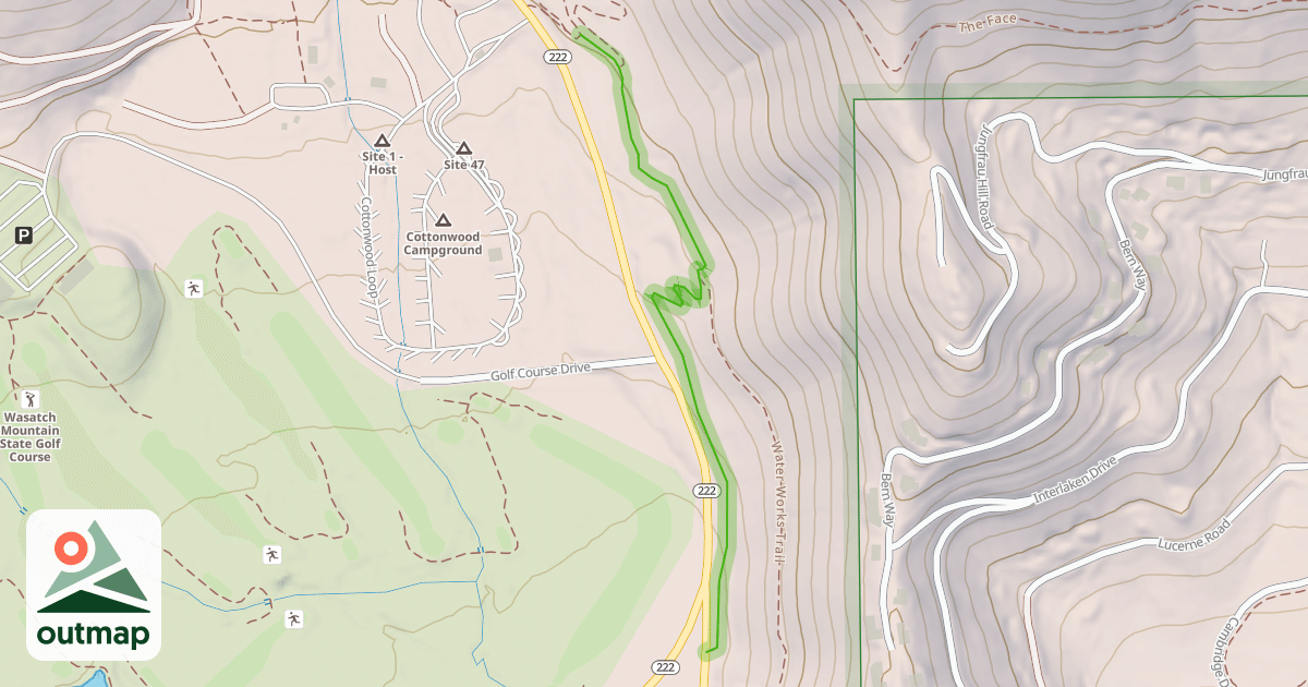 Map of Water Works Trail