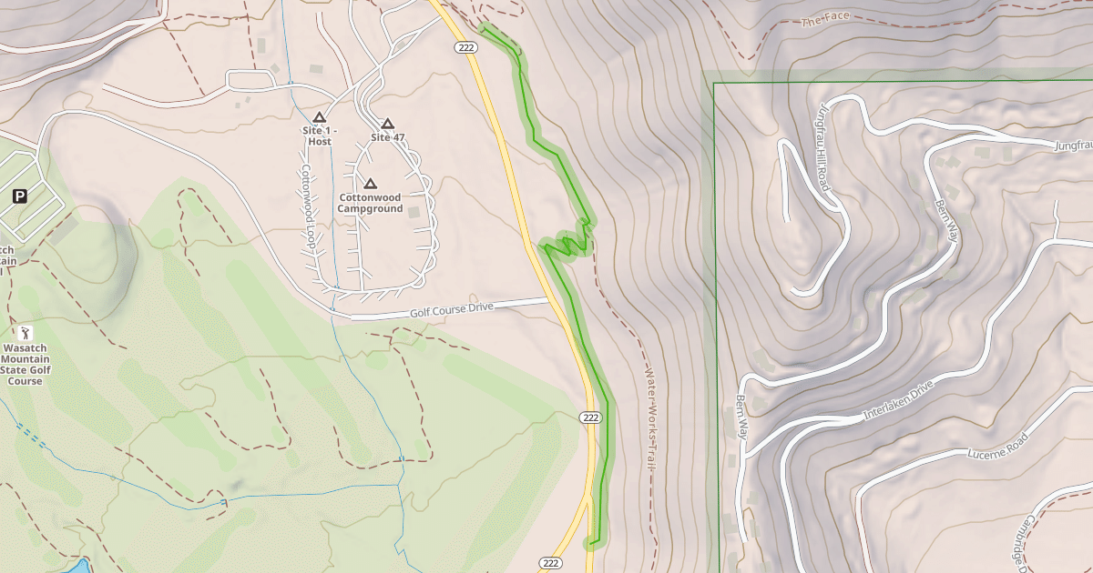 Map preview of Water Works Trail