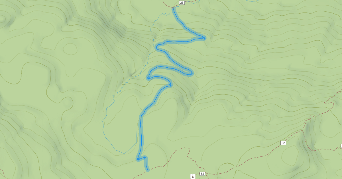 Map preview of Swampy Lakes Trail #23