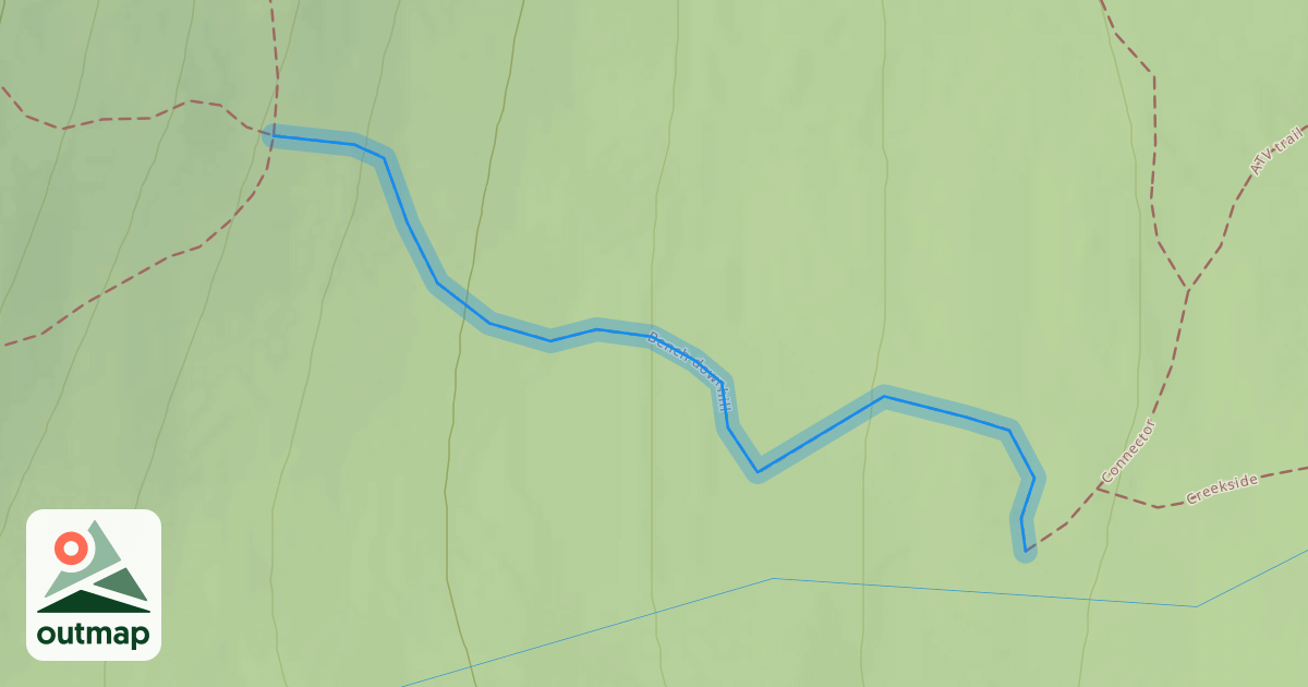 Map of Bench downhill