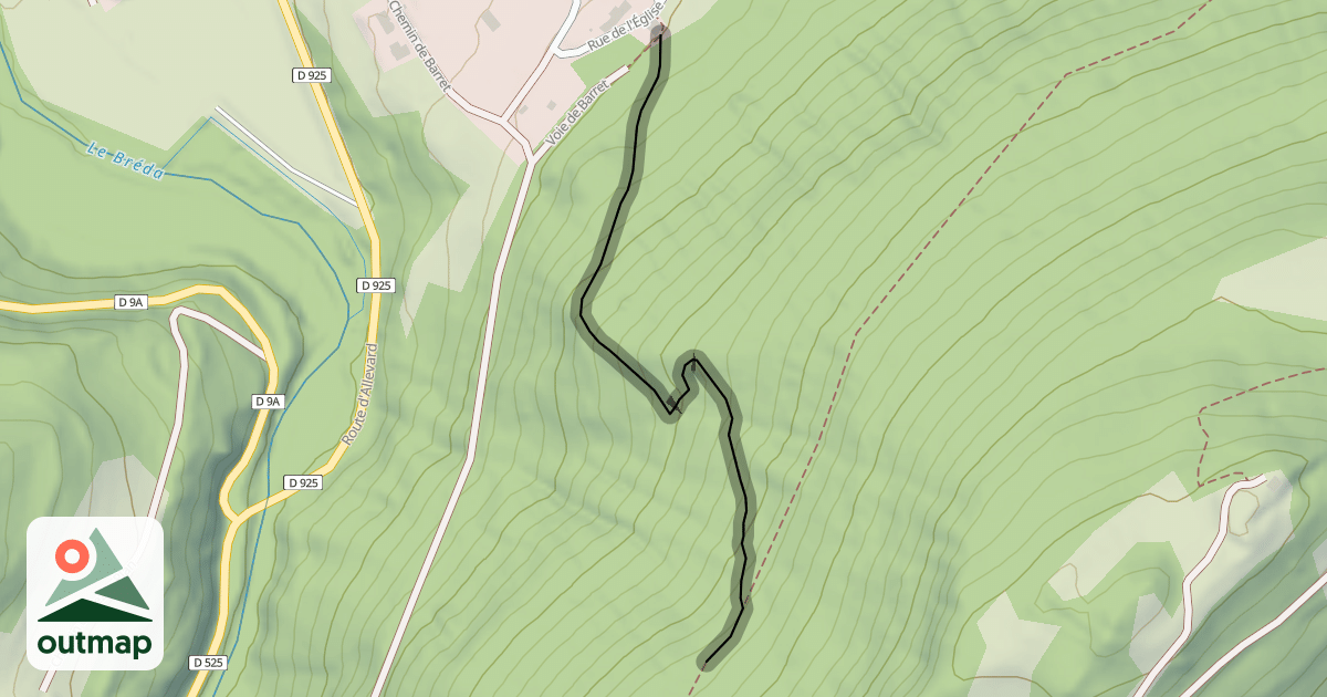 Map of Sentier de l'Ermitage