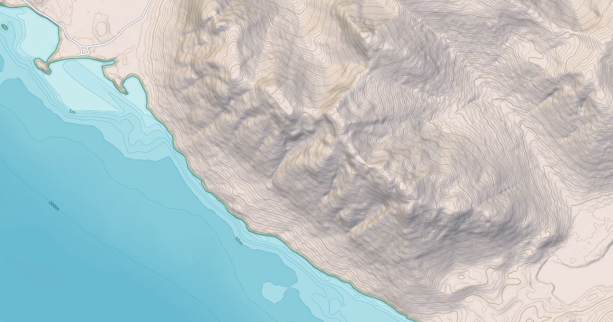 Map preview of Ocean Blvd Road