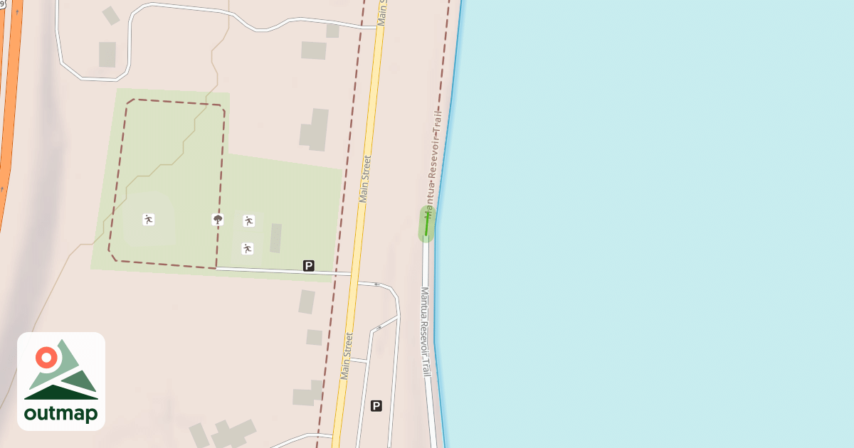 Map of Mantua Resevoir Trail