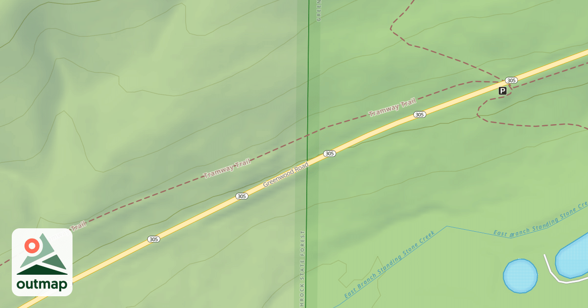 Map of Greenwood Furnace State Park Trails