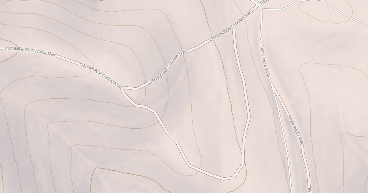 Map preview of CRANDALL PEAK OHV - M/C