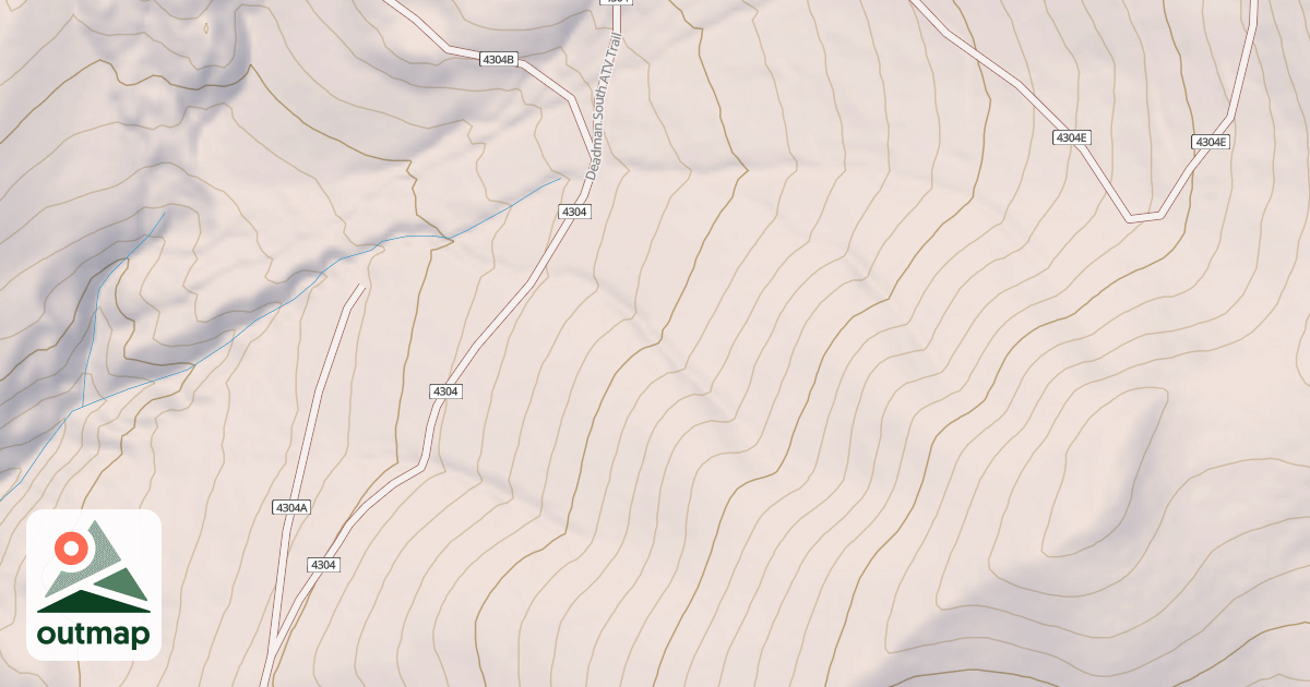 Map of DEADMAN SOUTH ATV SPUR G