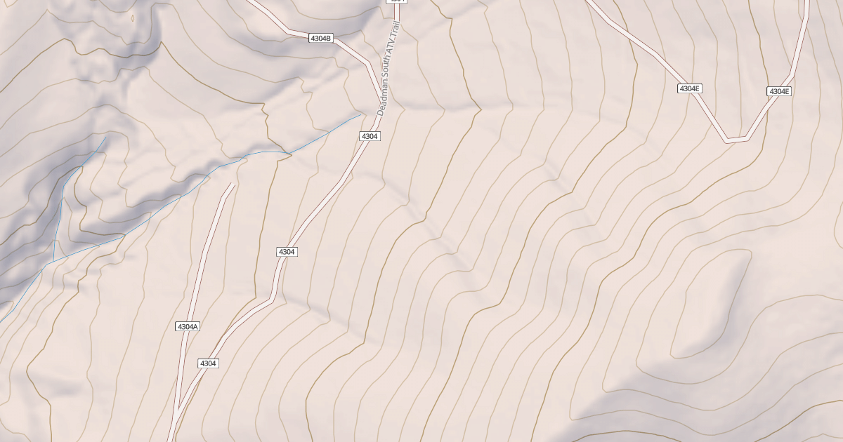 Map preview of DEADMAN SOUTH ATV SPUR G