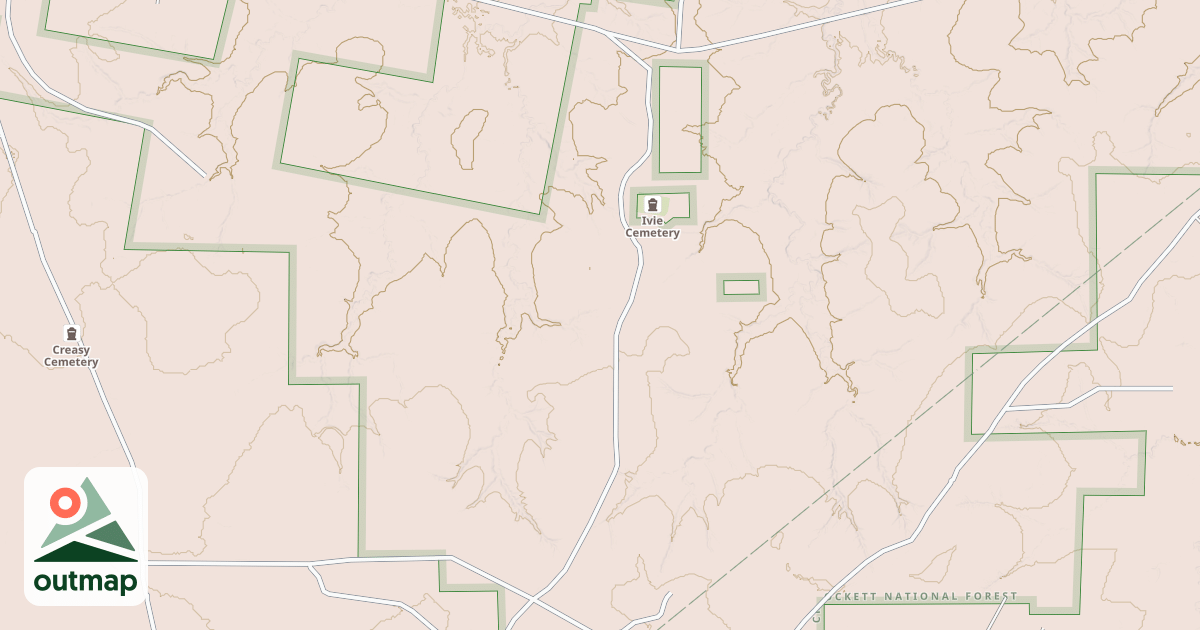 Map of IVIE CHURCH