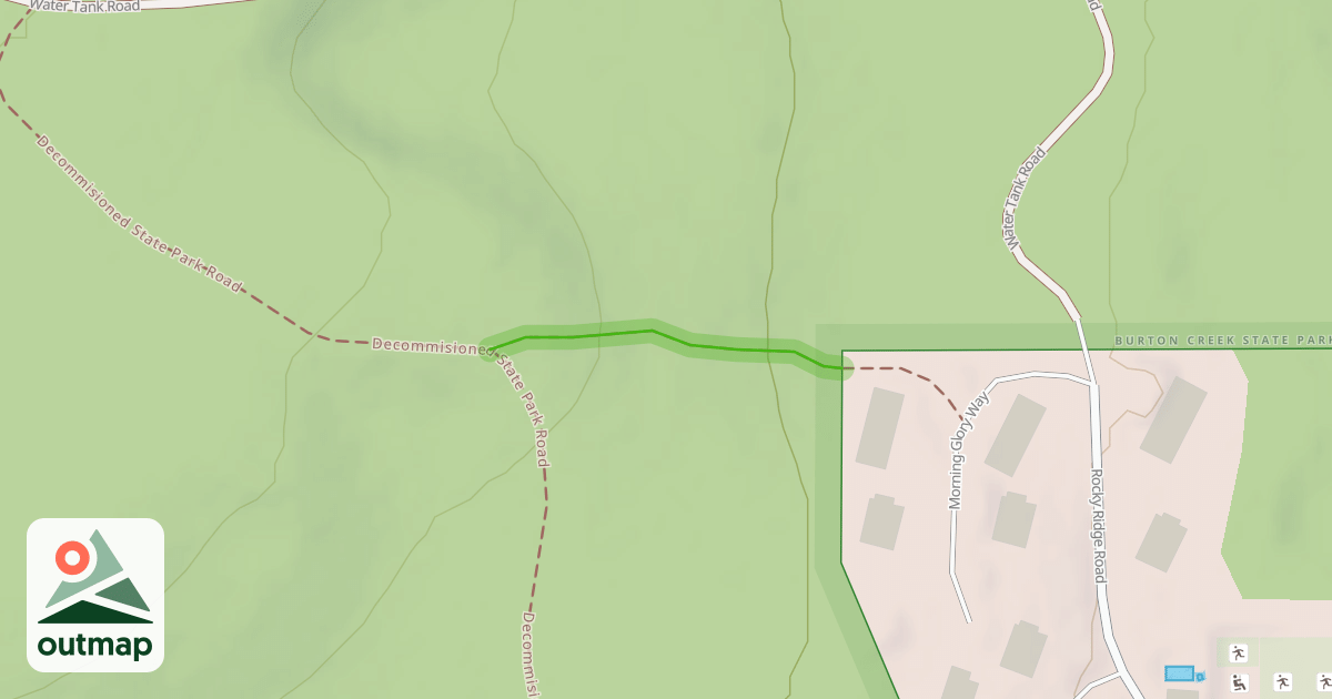 Map of Upper Rocky Ridge Connector