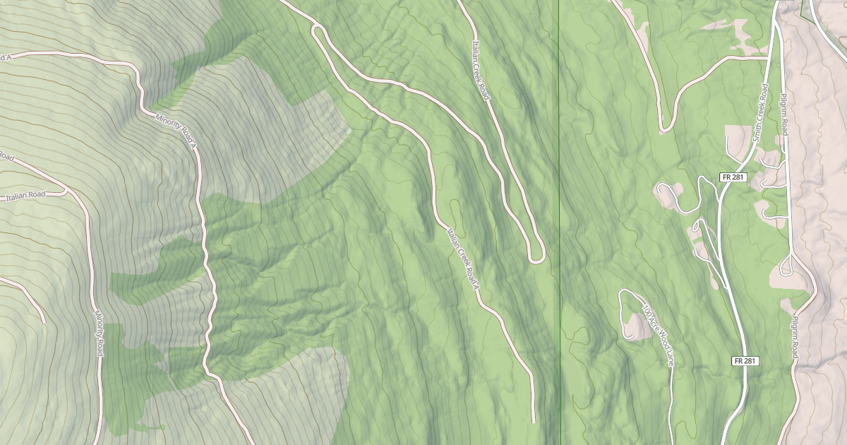 Map preview of ITALIAN CREEK A