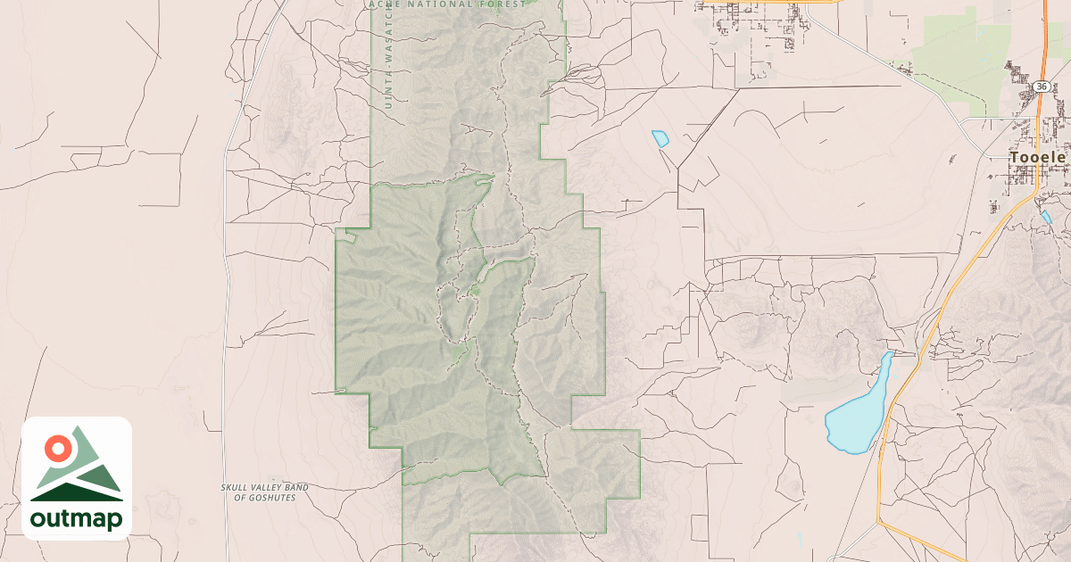 Map of STANSBURY FRONT