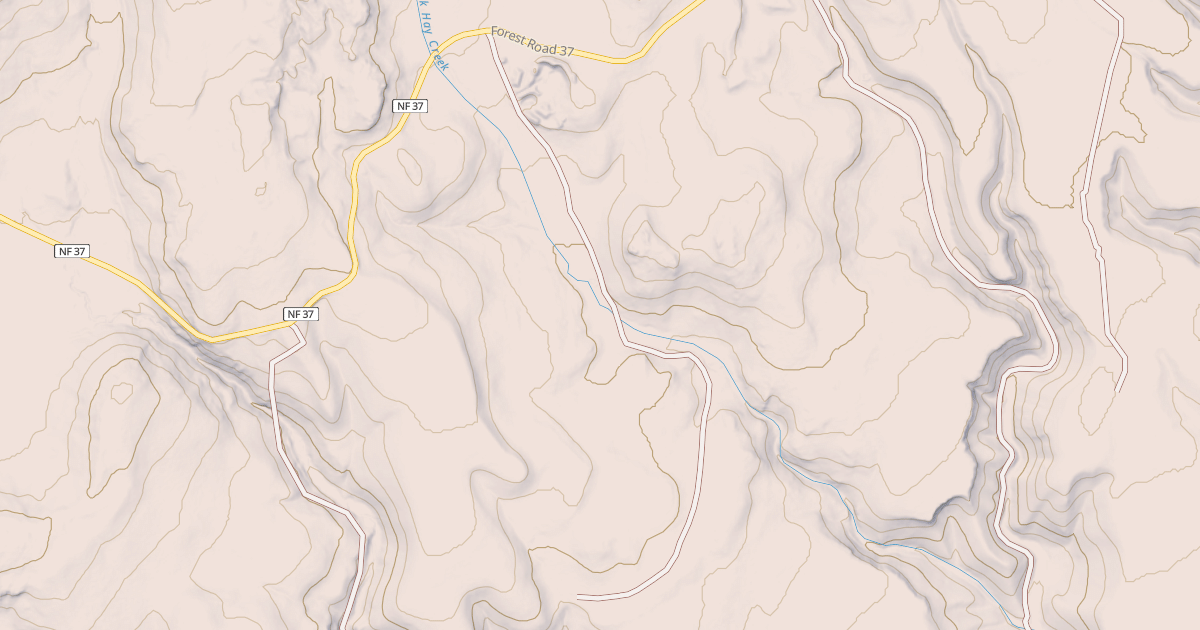 Map preview of USFS National Forest System Roads {08CD9758-E9C5-4F40-86A6-F8EDEF2DCFB8}