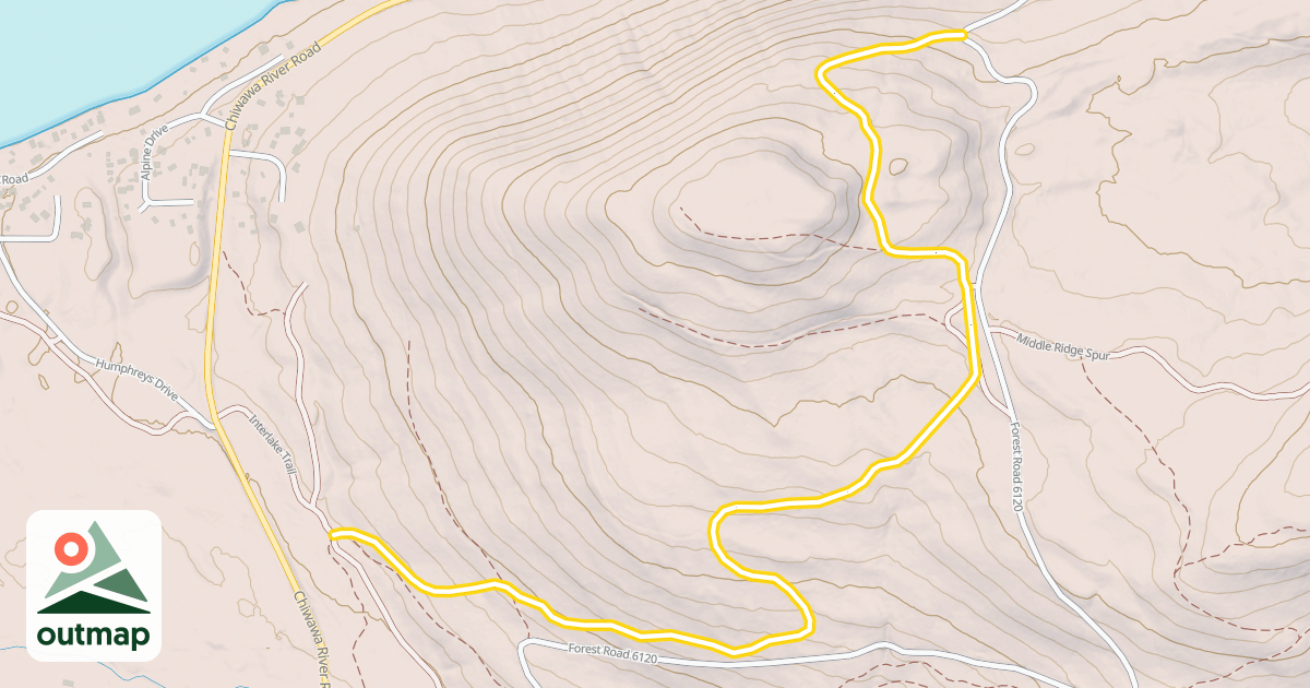 Map of Interlake Trail